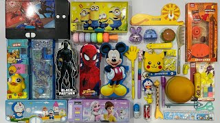 My Latest Toys amp Stationery Pencil Box Piggy Bank Water Game Doms Stationery [upl. by Aleusnoc]