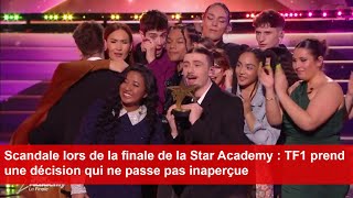 Scandale lors de la finale de la Star Academy  TF1 prend une décision qui ne passe pas inaperçue [upl. by Leumas585]