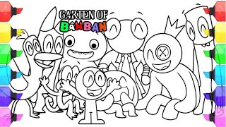 Carten of Banban All Bosses HEIGHT COMPARISONNew Coloring Page NCSmusic [upl. by Rosenwald]