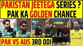 🔴PAKISTAN JEETEGA SERIES RIZWAN KI GOLDEN OPPORTUNITY PAKISTAN VS AUSTRALIA 3RD ODI [upl. by Ardnasela528]