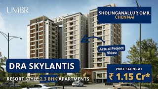 DRA Skylantis OMR Sholinganallur Chennai ☎ 8800837166  2 3 BHK Flats Sale flatsforsale [upl. by Ferdinanda]