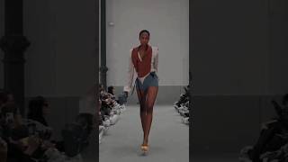 Esther Samuel slays the runway on ottolinger SS23 shorts models [upl. by Millan]