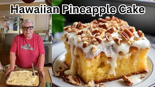 Hawaiian Pineapple Cake  Cooking With Sandy [upl. by Burnight763]