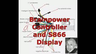 Brainpower Controller with S866 Display for EbikeScooter [upl. by Aerdnael66]