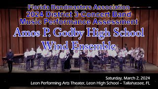 2024 FBA District 3 Concert Band MPA Amos P Godby High School Wind Ensemble [upl. by Dinan]