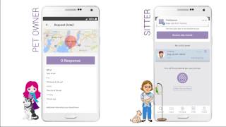 Pet sitter app to get pet sitting jobs and find pet sitter [upl. by Ahsiekal580]