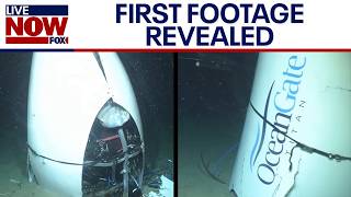 OceanGate implosion First footage of Titan sub wreckage revealed  LiveNOW from FOX [upl. by Atineg]