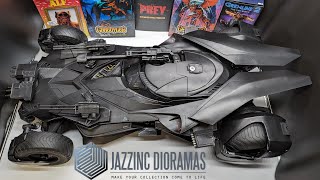 Huge 16 Justice League Batmobile Unboxing amp Review Jazzinc Dioramas Limited Edition Zack Snyder [upl. by Sacci]