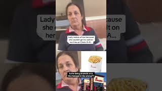 Its just fries mann… fyp chickfila chickfilaemployee wild foodtiktok FoodTok diabetes crazy [upl. by Haissem874]