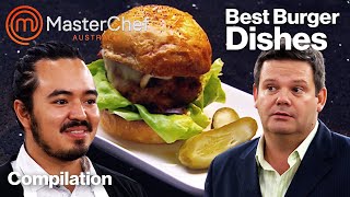 Best Burger Dishes 🍔  MasterChef Australia  MasterChef World [upl. by Sordnaxela762]