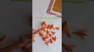 Beautiful Paper Flowers for decoration🧡 flowers diy craft shortvideo hadiartsandcraft 🦋 [upl. by Geldens]