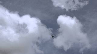 F22 Vectored thrust back flip AWESOME Sun n Fun April 2014 [upl. by Samaj]