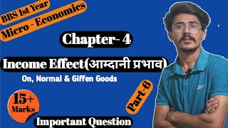 Income Effect आम्दानी प्रभाव  Income effect on normal goods amp inferior goodsconsumer behaviour [upl. by Enattirb]