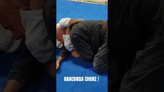 🐍 ANACONDA CHOKE  CROSSFACE COUNTER  mma bjj brazilianjiujitsu jiujitsu [upl. by Trainer]