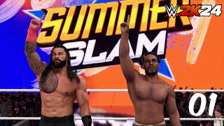 Joining the Bloodline WWE 2K24 MyRise [upl. by Notlil]