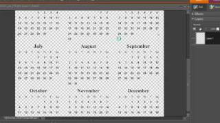 Making Digital Calendars in Photoshop and Photoshop Elements [upl. by Adaven]