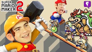 Bowser Family Reunion Mario Maker 2 on HobbyFamilyTV [upl. by Schott]