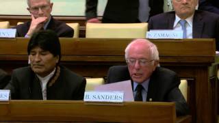 Vatican  Bernie Sanders Prepared Remarks [upl. by Eylrahc]