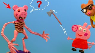 Making Piggy MUTANT Boss with Clay  Roblox [upl. by Llewxam]