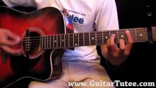 Justin Bieber Feat Sean Kingston  Eenie Meenie by wwwGuitarTuteecom [upl. by Calvano]