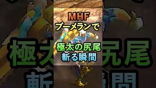 MHFブーメランを使って極太の尻尾を切断する瞬間【MHF】 [upl. by Weigle816]