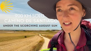 Camino De Santiago Documentary  900 km Solo Through Spain Under the Scorching August Sun [upl. by Eednam]