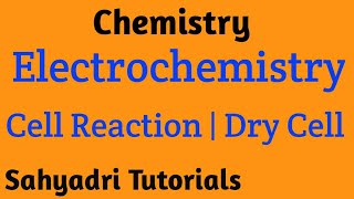 Cell Reaction  Dry cell  Electrochemistry chemistry  Class12 [upl. by Ribble416]