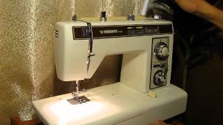 Sewing machine Швейная машина Vendomatic 7949 Германия test Намотка нитки на шпульку [upl. by Tim]