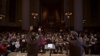 A Choir of 500 in Seattle sings “Hallelujah” [upl. by Anaylil282]