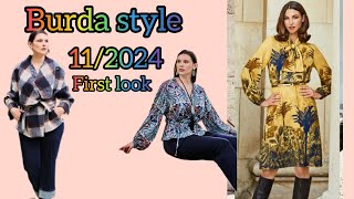 Burda style 112024  first look المعاينة الأولي للموديلات 👌 😍 👀 [upl. by Vasta507]