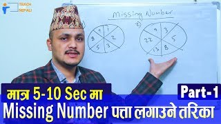 Missing Number Shortcut Trick Part  1  Kuber Adhikari  Teach For Nepali [upl. by Nitsruk]