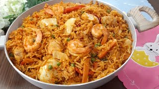 Assorted Jollof Rice Recipe  quick and yummy  Nigerian jollof rice [upl. by Ydisahc]