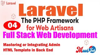 Full Stack Web Development with Laravel Mastering or Integrating Admin HTML TemplatePart04 [upl. by Blanding308]