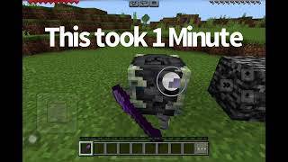 How to mine a reinforced deepslate in Minecraft Easily [upl. by Gannes]