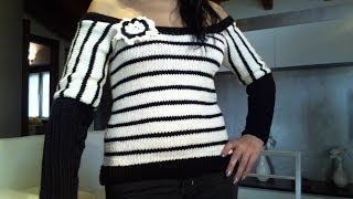 MAGLIA TUTORIAL COME FARE UN MAGLIONE DA DONNA PARTE 6 DI 6 [upl. by Hakan]