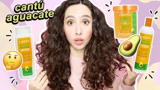 RUTINA COMPLETA con CANTU AGUACATE 🥑 gel cantu amp activador de rizos [upl. by Gettings]