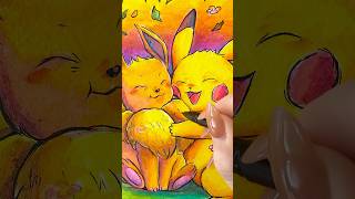 Dibujo🔥DOS POKÉMON🔥 con el PEOR MATERIAL de DIBUJO INFANTIL🤮😭 HORRIBLE pokemon dibujo [upl. by Illehs]