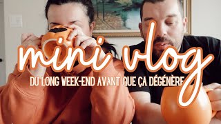 MINI VLOG DU LONG WEEKEND  SACS DHALLOWEEN COMMANDE DE PETITES MITAINES ETC [upl. by Allemat464]