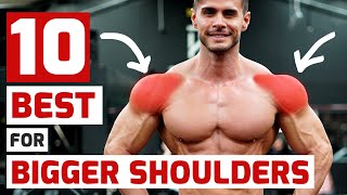 Top Trainers Agree These are the 10 Best Exercises for Massive Shoulders [upl. by Yelime]