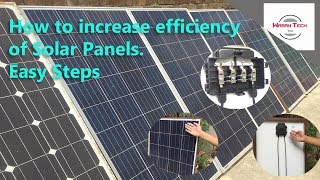 how to increase efficiency of solar panelurduhow to increase current in solar panel [upl. by Corel]