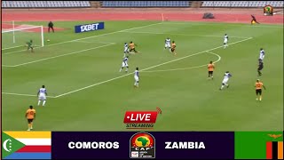 🔴LIVE Comoros vs Zambia  Live Match Stream Africa Cup Of Nations Qualifiers2024  Match Analysis [upl. by Odelle]