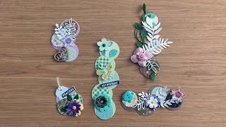 🌺Tuto embellissements avec des cercles  tuto scrap utilisation des chutes de papier et perfo ronde🌺 [upl. by Aneehsyt]