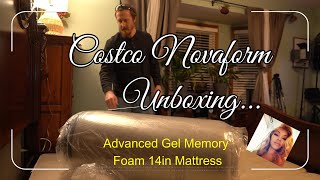 Costco Novaform 14quot Comfort Grande Plus Memory Foam Mattress king Size Unboxing [upl. by Arikihs]