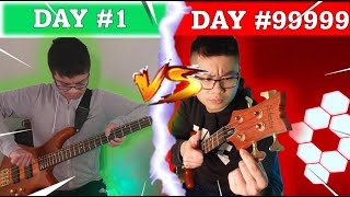 1 DAY vs 7 YEARS of playing BASS [upl. by Solomon]