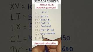 Roman no in addition principal addition principal romannumber hinduarabic numbers [upl. by Novyar]