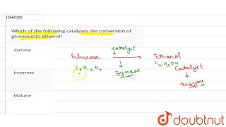 Which of the following catalyses the conversion of glucose into ethanol [upl. by Guenevere]