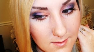 Colorful Spring Makeup Tutorial Coral amp Purple [upl. by Gatias467]