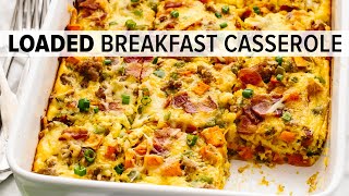 BEST BREAKFAST CASSEROLE  easy breakfast casserole with sausage sweet potato and more [upl. by Albers]