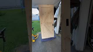 Finally I am done with the barn door woodwork customdoor barndoor joinery woodworking crafter [upl. by Virge511]