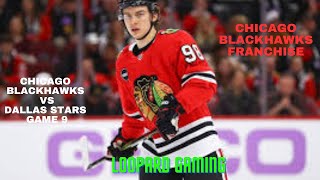 NHL 25  Chicago Blackhawks vs Dallas Stars Franchise Game 9 Xbox Series X [upl. by Clarance]